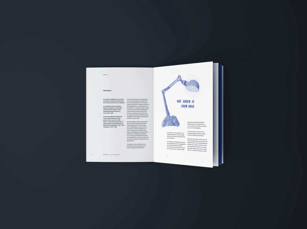 Professionele lay-out en binnenwerk van een scriptie, geoptimaliseerd voor leesbaarheid en visuele structuur door een ontwerper in Enschede.